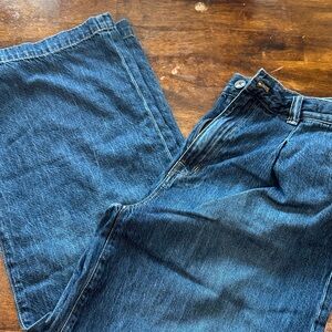 Madewell Women's Dark Blue Flare Jeans